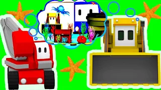 Acvariul - Învaţă cu Micile Camioane 👶 🚚 Desene animate educaţionale pentru copii