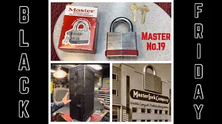 Black Friday- Master No.19 Flagship Padlock.  Fun in the Shop.