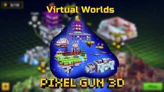 Pixel Gun 3D - VIRTUAL WORLDS FULL WALKTHROUGH! (World 4)