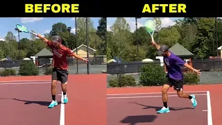 Improve the POWER AND TOPSPIN on your ONE HANDED BACKHAND!