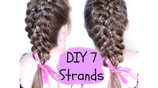 DIY 7 STRAND BRAID | Braidsandstyles12