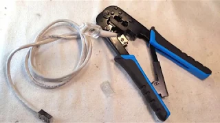 UTP kábel krimpelése (How to crimp ethernet connector)