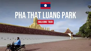 Wandering around That Luang Park, Vientiane, Laos | Walking Tour