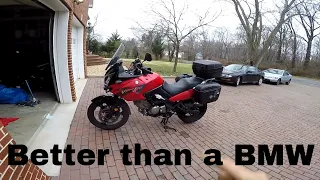 The suzuki dl650 is a better bike than a bmw GS