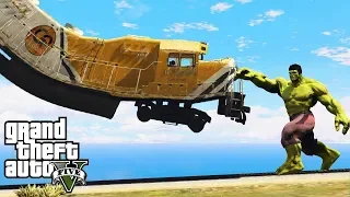 CAN HULK STOP THE TRAIN IN GTA 5? || Hulk vs Train || GTA V Funny Moments || Powered By Bitkart