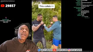 iShowSpeed Reacts To Ronaldo and Mike Tyson Fighting 😂