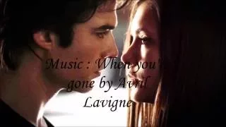 Damon & Elena - When you're gone ( music video)