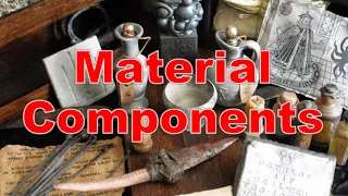 Pathfinder 1E the Power of Material Components