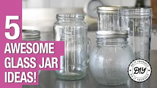 5 Great Recycling Ideas You Can Do with Glass Jars 🙌 DIY