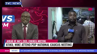 Atiku, Wike Attend PDP National Caucus Meeting Ahead NEC Meeting