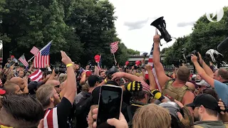 Scenes from Portland protest Aug. 17