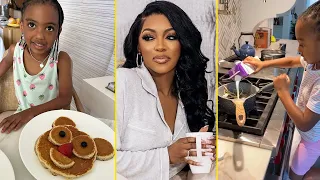 Porsha Williams Daughter Pilar Takes Over The Kitchen Cooking Pasta!🍳🍽