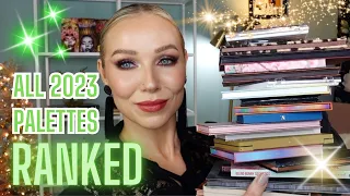 RANKING ALL EYESHADOW PALETTES I've tried in 2023