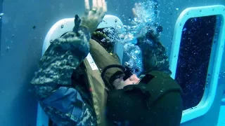 Water SURVIVAL SKILLS! (U.S Marines learn how to survive a WATERY HELICOPTER CRASH!)