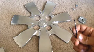 How to make spinning rims from hubcaps
