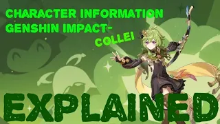 Character Information Genshin Impact- Collei