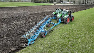 14 Bottoms 2 Tractors Fendt & Lemken