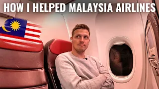 FLYING MALAYSIA AIRLINES AGAIN - HOW I HELPED THEM SUCCEED!