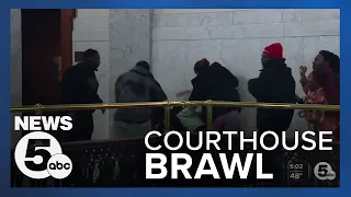 Melee in court hallway after teen sentenced for bus murder