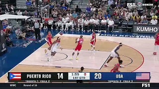 Austin Reaves SCORES his FIRST 5 POINTS for Team USA!