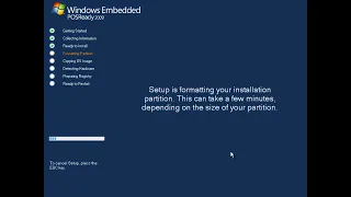 Microsoft Windows Embedded POSReady 2009 Realtime Installation