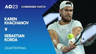 Karen Khachanov v Sebastian Korda Condensed Match | Australian Open 2023 Quarterfinal