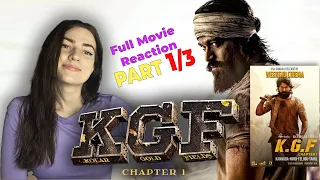 Russian Girl Reacts : KGF Chapter 1 | Full movie reaction Part 1/3