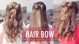 Half Up Hair Bow 🎀  | Brown Haired Bliss | Easy Hair Bow Tutorial  |  Hairstyle for Girls & Kids