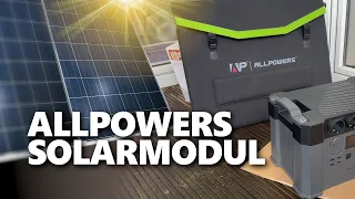 Allpowers S2000 Power Station Solarmodul Test