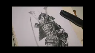 SAMURAI | REALISTIC DRAWING | TIMELAPSE VIDEO