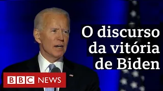 Na íntegra, o 1º discurso de Biden como presidente eleito dos EUA