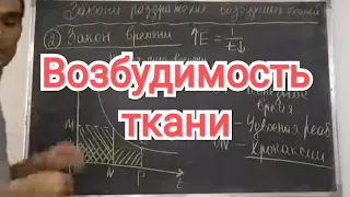 Физиология. Тема 2. Возбудимость ткани. Закони раздражение возбудимость ткани. Хронаксия ткани.