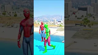 GTA 5 Epic Ragdolls | Spider-Man Minions Jumps / Fails ep.898 #shorts