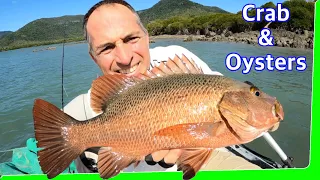 Mini inflatable boat & Mother ship - 2 days Fishing - Catch and Cook EP.585