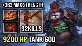 WTF 9200 HP GOD PUDGE Ultimate Level 30 Tank Carry +363 Max Strength Dota 2