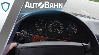 AutoBahn - Mercedes 560 SEC (1987) - POV | 100-200 km/h | Vmax