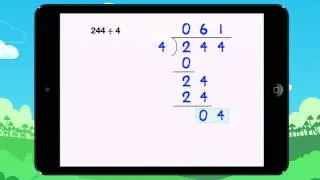 Learn a special case of 244 ÷ 4. Lesson