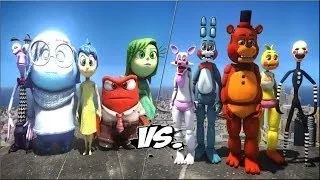 FIVE NIGHTS AT FREDDY'S VS INSIDE OUT DISNEY EPIC BATTLE