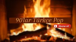 Şömine Ateşi ve 90'lar Türkçe Pop Müzikler (Hareketli) / Fireplace and 90's Turkish Pop Musics