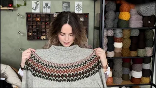Knitting Traditions Podcast Ep.38- knitting with pencil roving and a new sweater done🥳