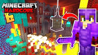 I Built a MASSIVE FAKE NETHER with all Nether Biomes in Minecraft Hardcore