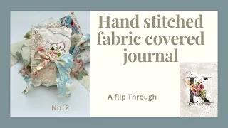 Little vintage fabric covered journal flip through No. 2. Etsy shop restock.