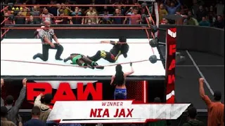 WWE 2K20 Raw Naomi W Liv Morgan Vs Nia Jax W Aliyah