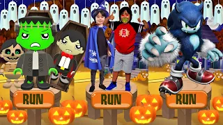 Tag with Ryan Halloween Update vs Sonic Dash - Ryan-Stein Count Ryan vs Werehog  All Characters