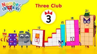 Made of Three Club! Numbers for Kids 🟡 | Counting Maths Cartoon - 123 | Numberblock