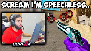 SCREAM SHOWS JUST HOW INCREDIBLE HIS AIM CAN BE! 1000% LUCK MOMENT! CS:GO Twitch Clips