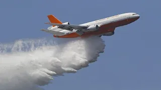 Ten Tanker: el avión que se suma para combatir incendios en el sur