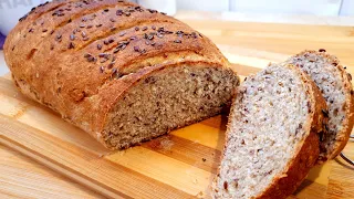 I don't buy bread anymore! New perfect recipe for quick bread in 5 minutes. Baking bread.