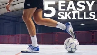 5 Easy Tight Space Dribbling Skills To Beat Defenders | Easy Dribbling Skills Tutorial