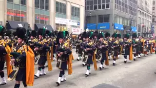 NYPD Pipes and Drums NYC St Patrick's Day Parade 2015